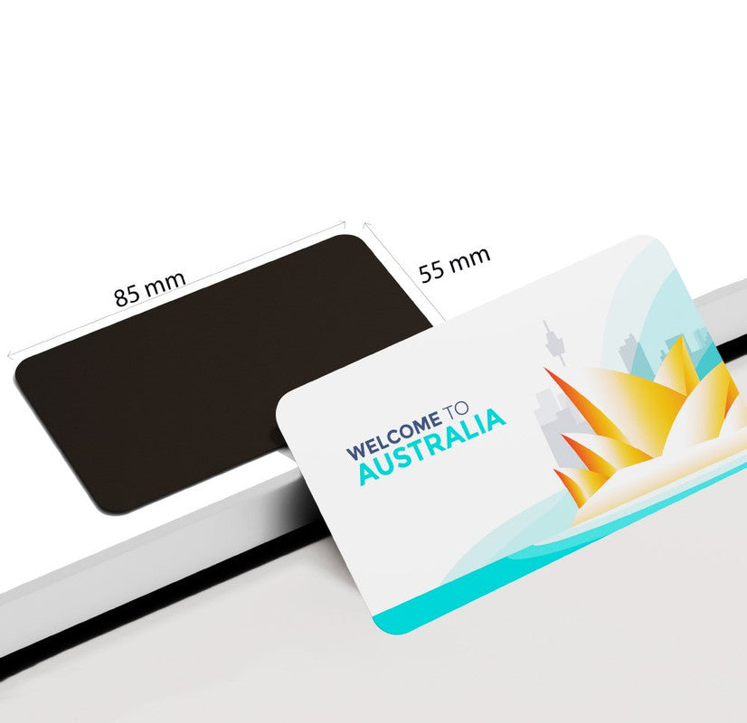 dhcrafts Rectangular Rubber Fridge Magnet / Magnetic Card Multicolor Australia D3 Design Pack of 1 (8.6cm x 5.4cm)